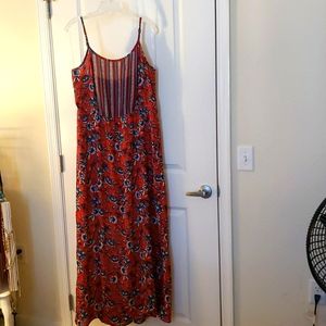 Red Floral Maxi Dress